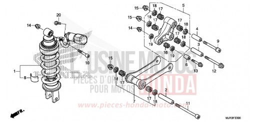 COUSSIN ARRIERE GL1800CF de 2015